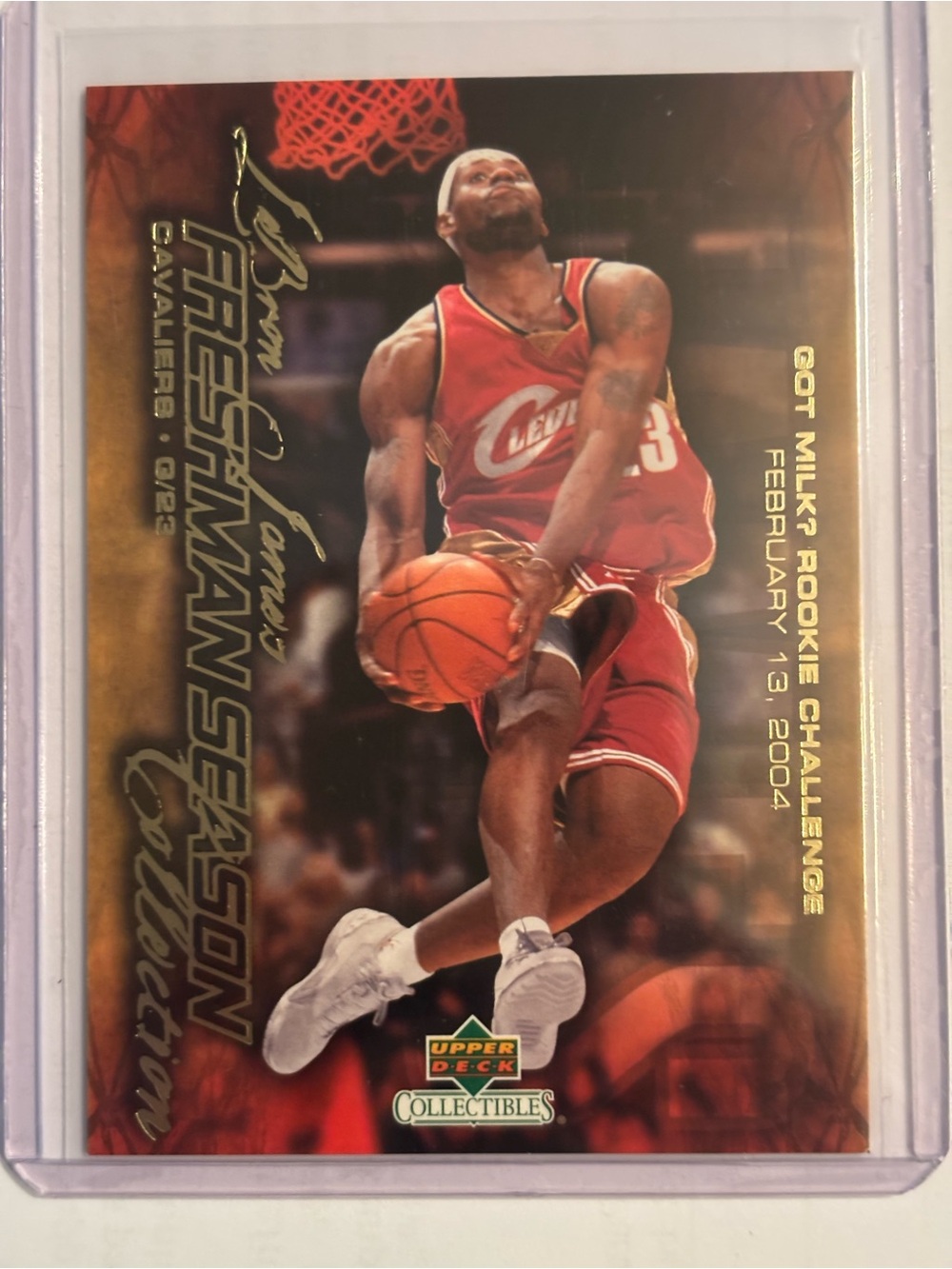 LeBron ROOKIE SEASON INSERT Card In Perfect Condition!!   UpperDeck